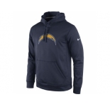 San Diego Chargers Nike Navy Practice Performance Pullover Hoodie