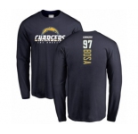 Football Los Angeles Chargers #97 Joey Bosa Navy Blue Backer Long Sleeve T-Shirt