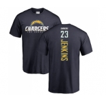 NFL Nike Los Angeles Chargers #23 Rayshawn Jenkins Navy Blue Backer T-Shirt