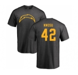 NFL Nike Los Angeles Chargers #42 Uchenna Nwosu Ash One Color T-Shirt