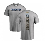 NFL Nike Los Angeles Chargers #75 Michael Schofield Ash Backer T-Shirt