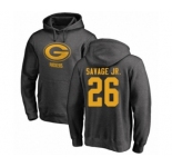 Football Green Bay Packers #26 Darnell Savage Jr. Ash One Color Pullover Hoodie
