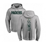 Football Green Bay Packers #55 Za'Darius Smith Ash Backer Hoodie