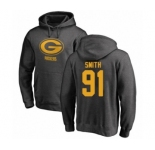 Football Green Bay Packers #91 Preston Smith Ash One Color Pullover Hoodie