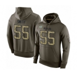 Football Men's Green Bay Packers #55 Za'Darius Smith Green Salute To Service Pullover Hoodie