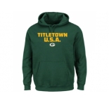 Green Bay Packers Majestic Green Hot Phrase Pullover Hoodie