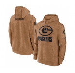 Men's Green Bay Packers 2023 Brown Salute to Service Pullover Hoodie