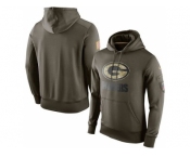 Men's Green Bay Packers Nike Olive Salute To Service KO Performance Hoodie