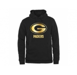 Men's Green Bay Packers Pro Line Black Gold Collection Pullover Hoodie