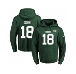 Nike Green Bay Packers #18 Randall Cobb Green Name & Number Pullover NFL Hoodie