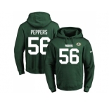 Nike Green Bay Packers #56 Julius Peppers Green Name & Number Pullover NFL Hoodie