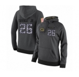 Football Women's Green Bay Packers #26 Darnell Savage Jr. Stitched Black Anthracite Salute to Service Player Performance Hoodie