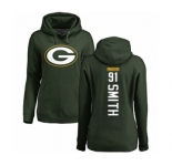 Football Women's Green Bay Packers #91 Preston Smith Green Backer Hoodie