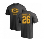 Football Green Bay Packers #26 Darnell Savage Jr. Ash One Color T-Shirt