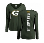Football Women's Green Bay Packers #26 Darnell Savage Jr. Green Backer Long Sleeve T-Shirt