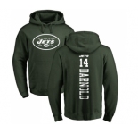 Football New York Jets #14 Sam Darnold Green Backer Pullover Hoodie