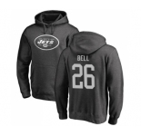 Football New York Jets #26 Le'Veon Bell Ash One Color Pullover Hoodie