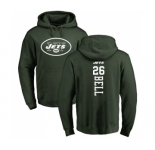 Football New York Jets #26 Le'Veon Bell Green Backer Pullover Hoodie