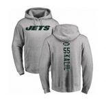 Football New York Jets #55 Ryan Kalil Ash Backer Pullover Hoodie