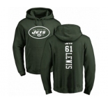 Football New York Jets #61 Alex Lewis Green Backer Pullover Hoodie