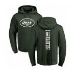 Football New York Jets #91 Bronson Kaufusi Green Backer Pullover Hoodie
