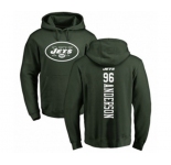 Football New York Jets #96 Henry Anderson Green Backer Pullover Hoodie