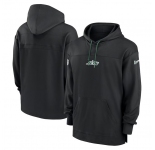 Men's New York Jets Black Performance Pullover Hoodie