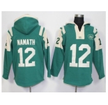 New York Jets #12 Joe Namath Green Player Winning Method Pullover NFL Hoodie
