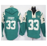 New York Jets #33 Chris Ivory Green Player Winning Method Pullover NFL Hoodie