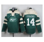 Nike New York Jets #14 Ryan Fitzpatrick Green Player Pullover NFL Hoodie