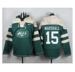 Nike New York Jets #15 Brandon Marshall Green Player Pullover NFL Hoodie