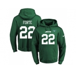 Nike New York Jets #22 Matt Forte Green Name & Number Pullover NFL Hoodie