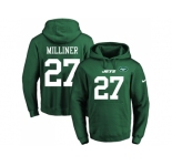 Nike New York Jets #27 Dee Milliner Green Name & Number Pullover NFL Hoodie