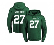 Nike New York Jets #27 Dee Milliner Green Name & Number Pullover NFL Hoodie