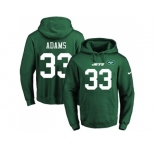 Nike New York Jets #33 Jamal Adams Green Name & Number Pullover NFL Hoodie
