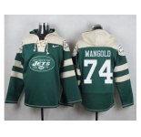 Nike New York Jets #74 Nick Mangold Green Player Pullover NFL Hoodie