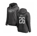 Football Women's New York Jets #26 Le'Veon Bell Ash One Color Pullover Hoodie