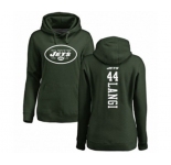 Football Women's New York Jets #44 Harvey Langi Green Backer Pullover Hoodie