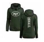 Football Women's New York Jets #55 Ryan Kalil Green Backer Pullover Hoodie