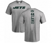 Football New York Jets #44 Harvey Langi Ash Backer T-Shirt