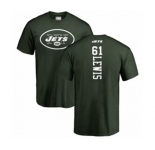 Football New York Jets #61 Alex Lewis Green Backer T-Shirt