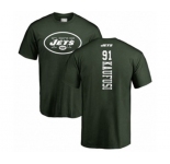 Football New York Jets #91 Bronson Kaufusi Green Backer T-Shirt