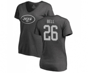 Football Women's New York Jets #26 Le'Veon Bell Ash One Color T-Shirt