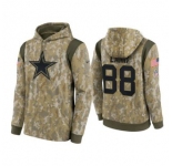 Men's Dallas Cowboys #88 CeeDee Lamb Camo 2021 Salute To Service Therma Performance Pullover Hoodie