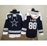 Men's Dallas Cowboys #88 CeeDee Lamb Navy Blue Ageless Must Have Lace Up Pullover Hoodie