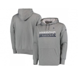 Men's Dallas Cowboys Nike Gray Sideline Circuit Pullover Performance Hoodie