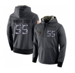 NFL Men's Nike Dallas Cowboys #55 Leighton Vander Esch Stitched Black Anthracite Salute to Service Player Performance Hoodie