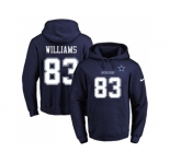 Nike Dallas Cowboys #83 Terrance Williams Navy Blue Name & Number Pullover NFL Hoodie