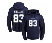 Nike Dallas Cowboys #83 Terrance Williams Navy Blue Name & Number Pullover NFL Hoodie