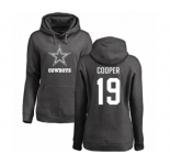 NFL Women's Nike Dallas Cowboys #19 Amari Cooper Ash One Color Pullover Hoodie
